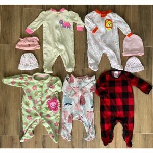 Infant Girl Pajamas 0-3 Months